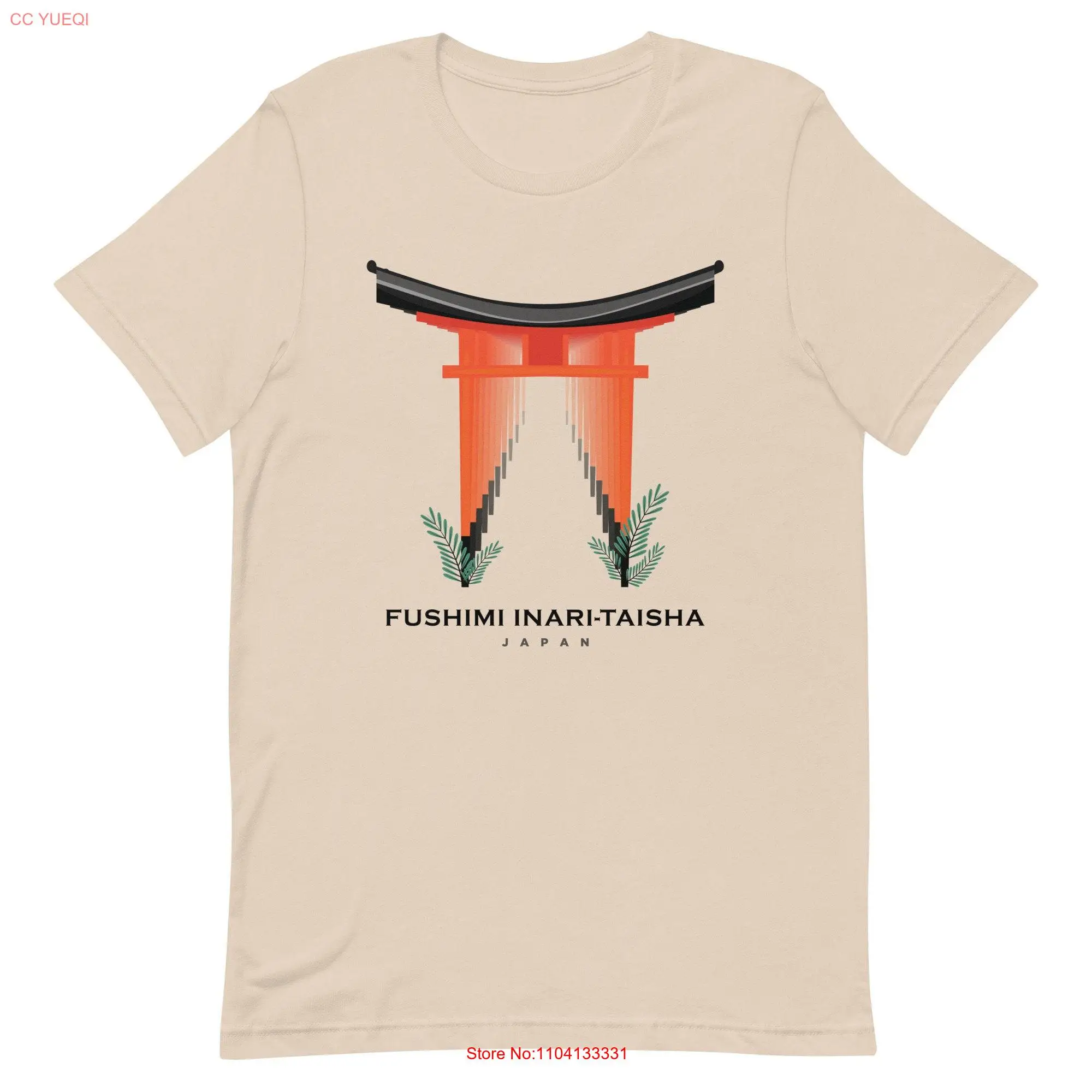 Fushimi Inari Taisha Kyoto Japan t shirt long or short sleeves