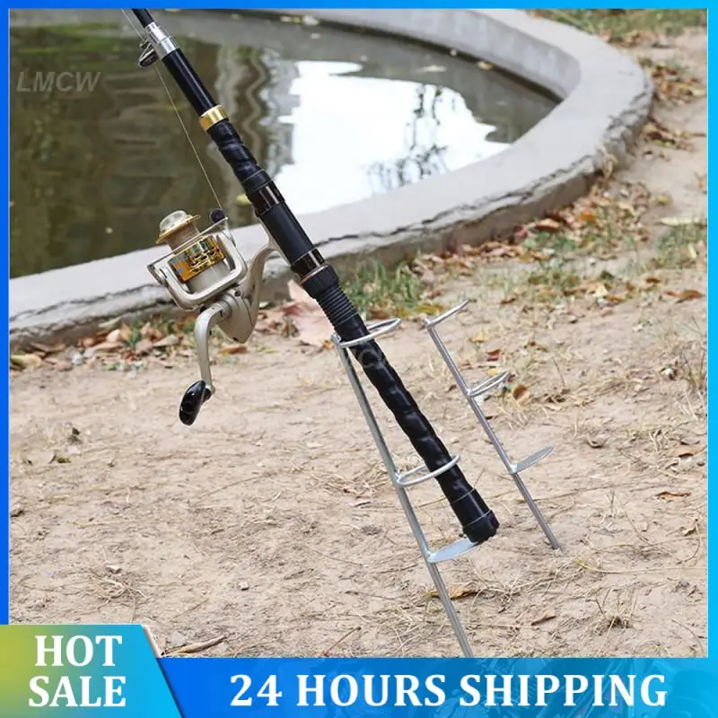 

Protable Fishing Rod Pole Stand Holders Professional Fishing Rod Bracket Outdoor Fishing Accessories Pesca Tackle Rod Holder