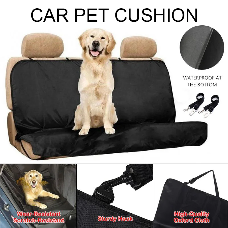 Dog Car Seat Cover Car Hammock Cushion Dog Car Pet Cushion Waterproof Dirt Resistant Cars Rear Seats Cushion Folding Protector