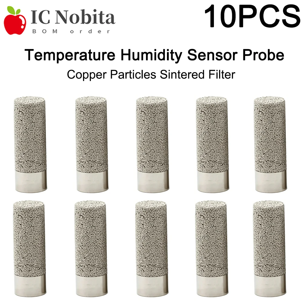 10PCS Temperature Humidity Sensor Probe Protective Housing Copper Particles Sintered Filter Protection Cap Cover for SHT10/20/30