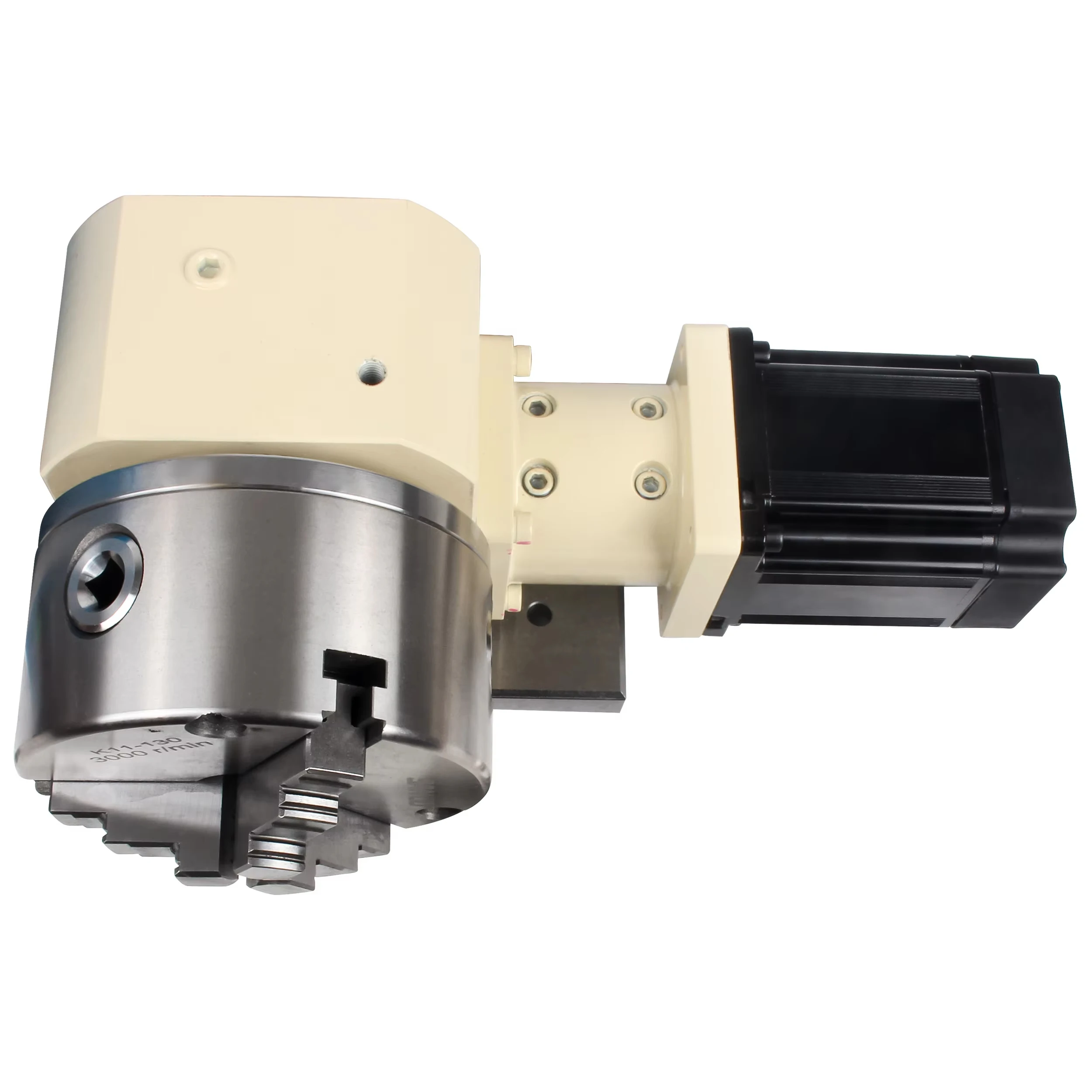 CNC Dividing Head 4th Fourth Rotary Axis For Metal Roller Cam Reducer 15:1 Bench Drills With 3 Jaws 130mm Chuck