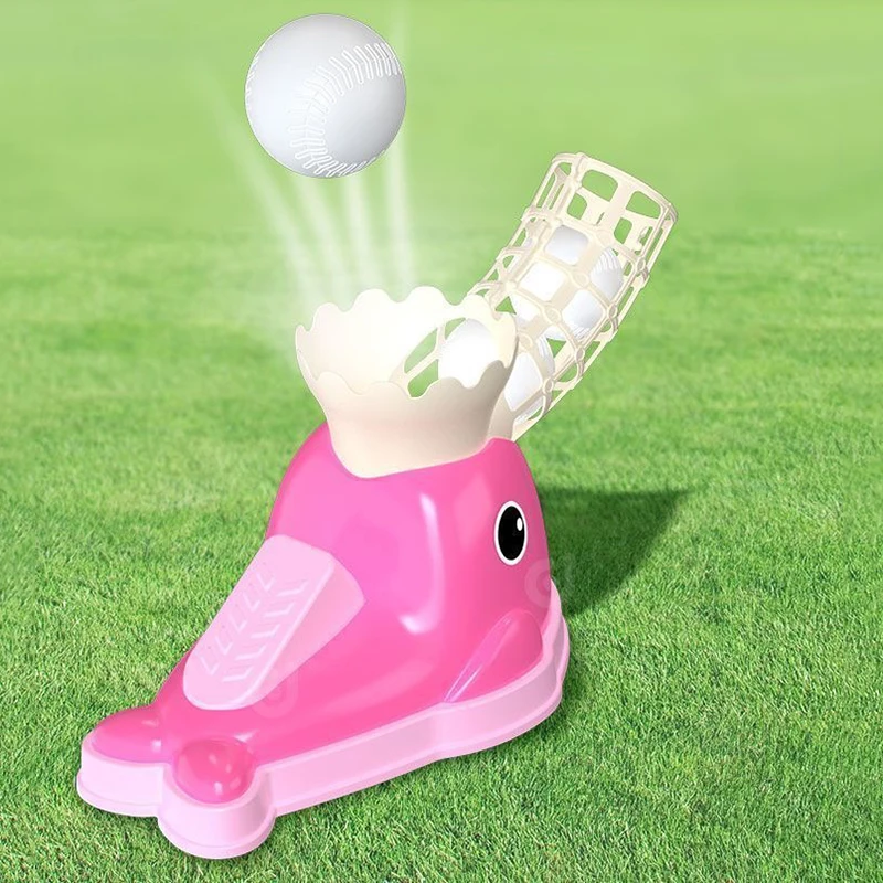 Children Baseball Serve Machine Indoor Outdoor Baseball Throwing Machine Durable Baseballs Trainer Portable Sports Equipment