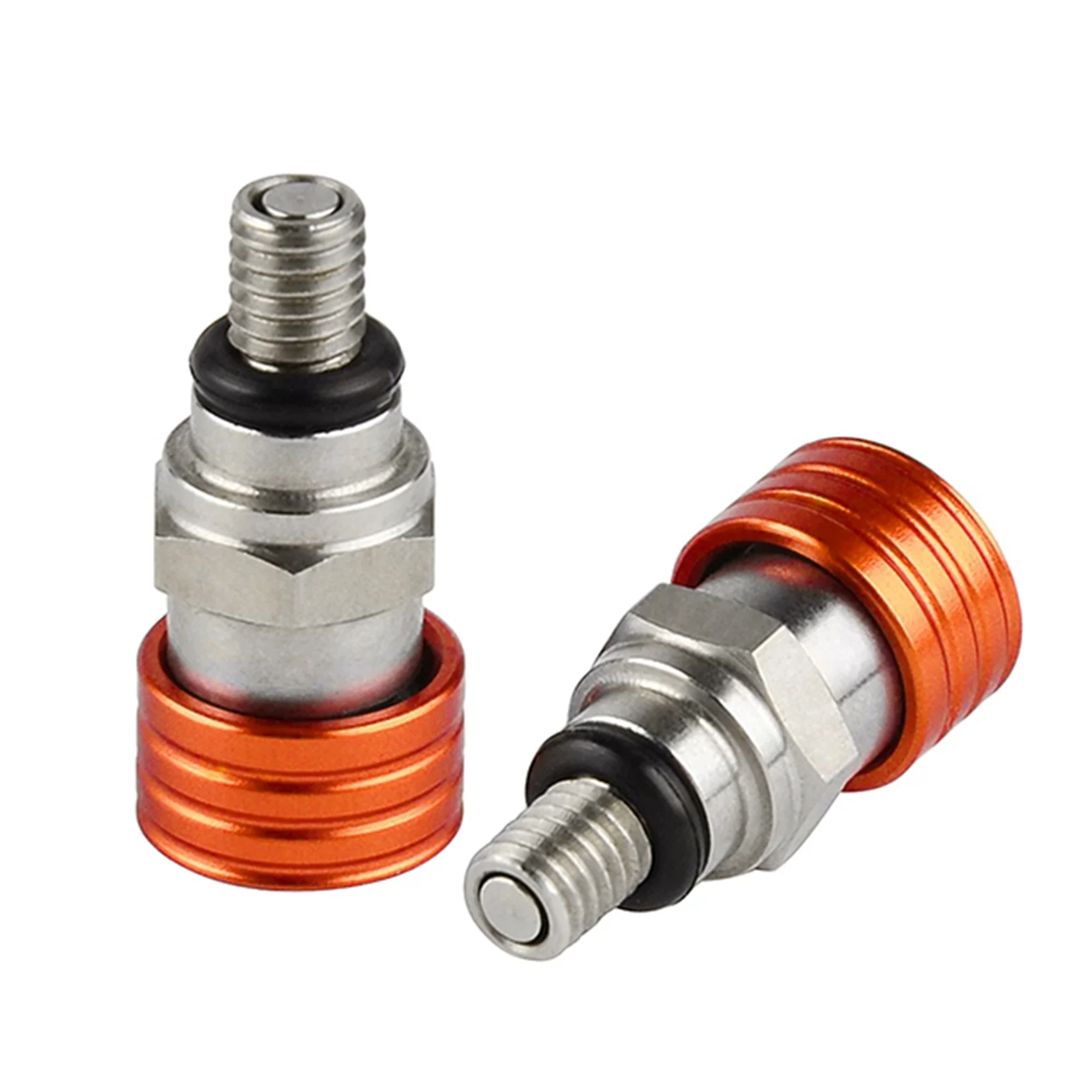 Motocross M5X0.8Cm Fork Air Bleeder Relief Valve for Honda Kawasaki Yamaha Suzuki YZ85 YZ125 YZ250 YZ450F 250RX Orange