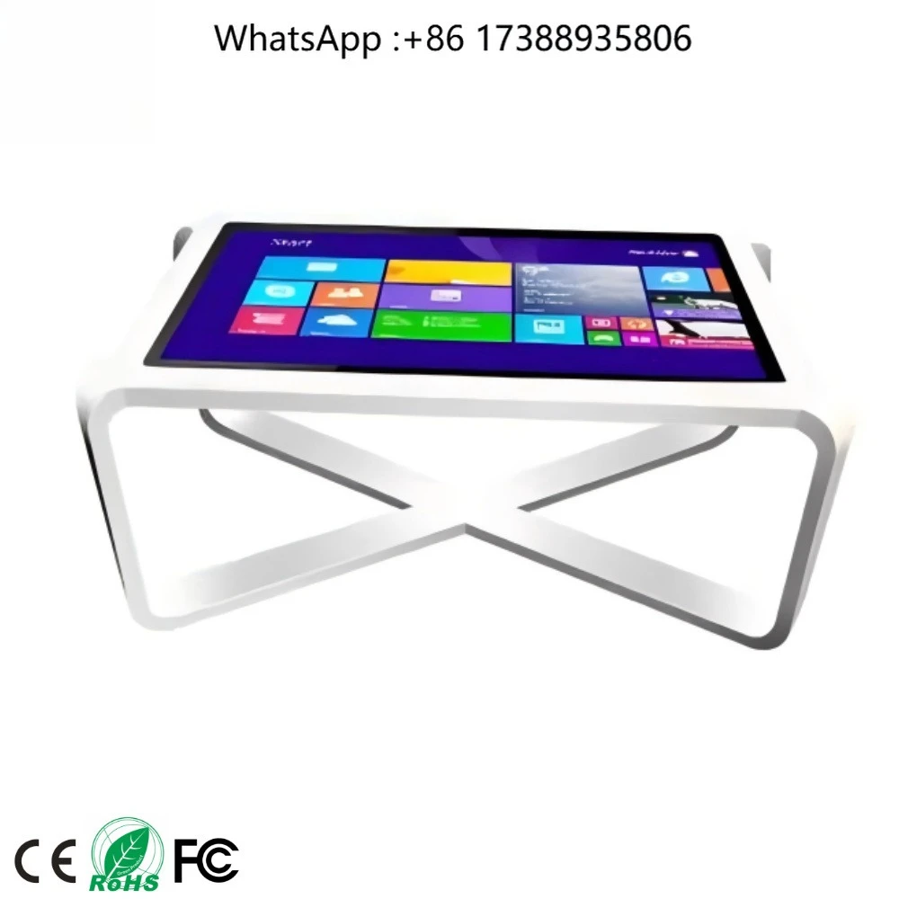 Digital Interactive Children Touch Screen Smart Gaming Game Table with Coffee 55 Inch