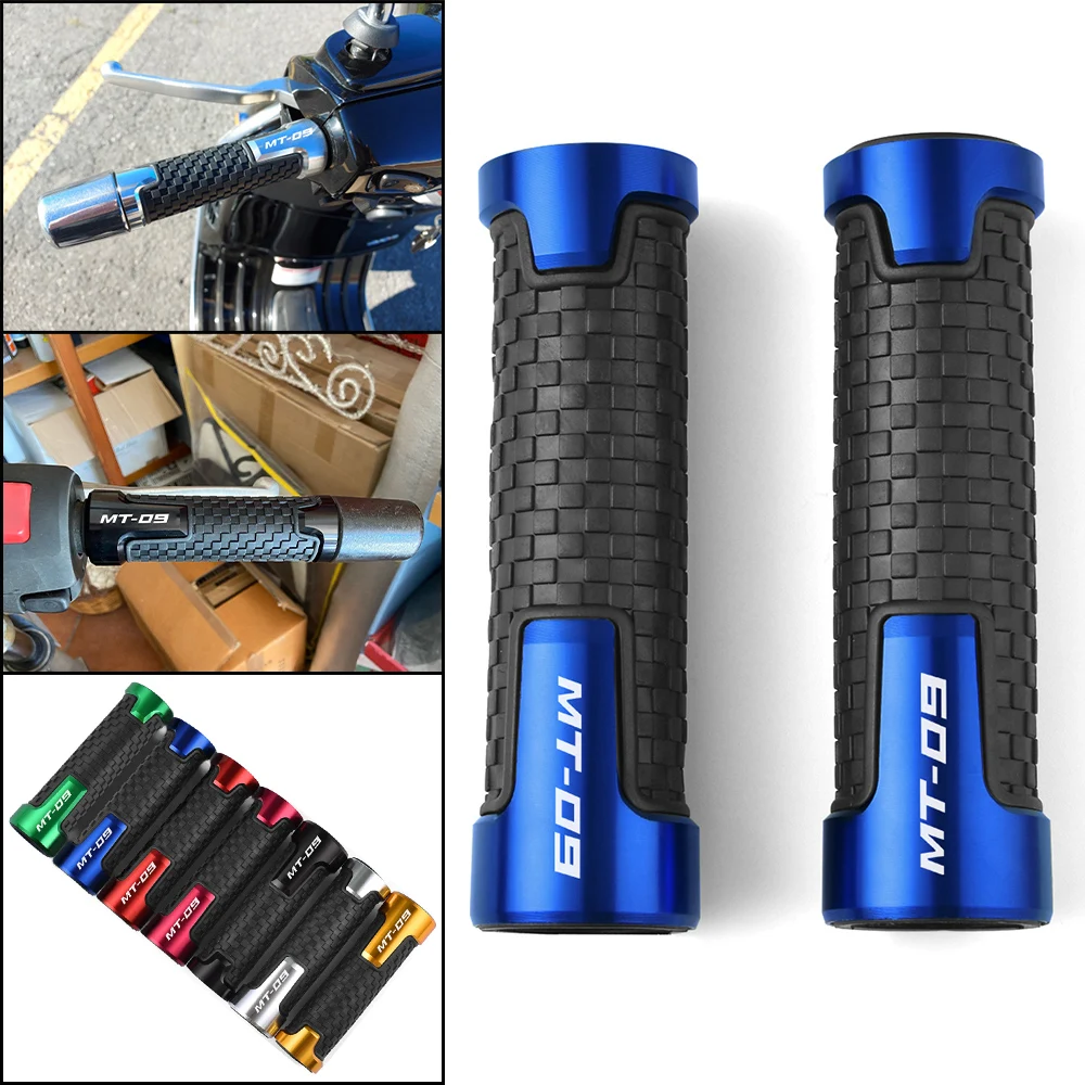 

Motorcycle Handlebar Grips Comfort CNC aluminum Rubber Hand Thruster Grips Accessories For YAMAHA MT-09 MT09 MT 09 mt09 SP