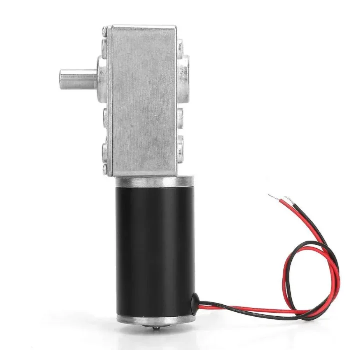 3650 DC Brush Worm Gear Speed Micro Motor Low Speed High Torque With Permanent Magnet Construction