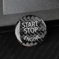 Black Carbon Fiber Car Cap Sticker For BMW 1/2/3/4/5/6/7 Series F01 F06 F10 F20 F22 F30 F30 X3/X4/X6 Keyless Start Stop Button