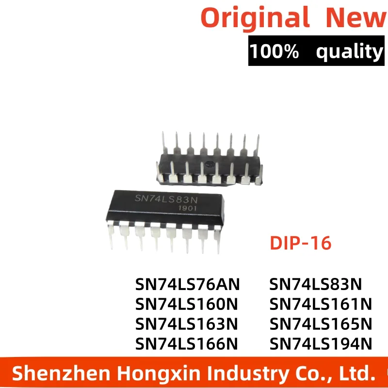 

10 piece SN74LS160N HD74LS161AN 163/165/166P/194AP/76N/83N direct insertion DIP-16 74LS83 counter/divider chip logic ICs