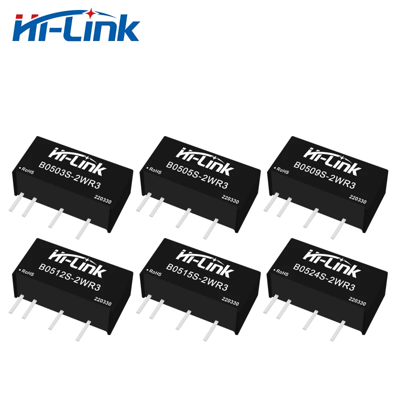 

Free Shipping 20pcs Hi-Link 5V 2W DC DC Converter Voltage Transformer B0505S-2WR3 Small Size Low Cost 90% Conversion Efficiency