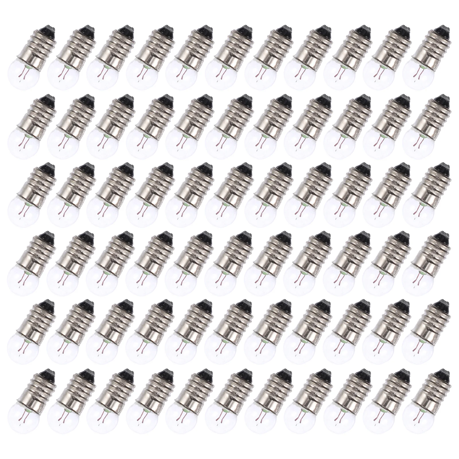 50Pcs Miniature Round Light Bulbs Small 3.8V 0.3a Glass Physics Experiment Electronics Science Teaching Supplies