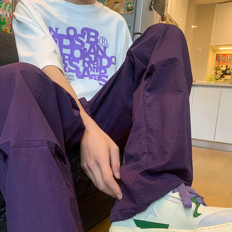 

Sun Protection Ice Silk Straight Leg Thin Men's Summer Pants Qui Dry Sle Outdoor Casual Trousers Waterproof