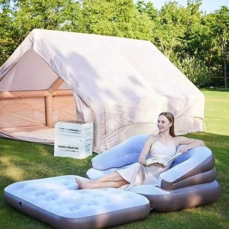 

Sleeping Portable Foldable Mat Inflatable Lounger Relaxing Lightweight Beach Mat Multifunction Tourism Mobile Camping Hiking