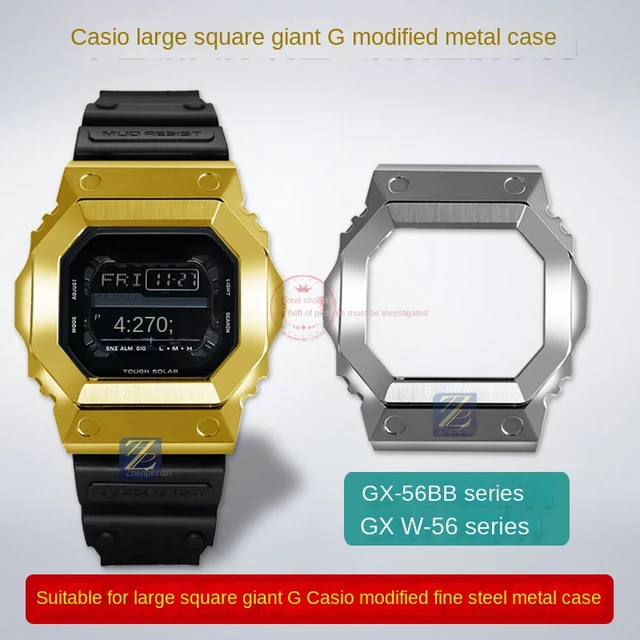 For Casio G-SHOCK big block giant G watch bezel Case GX-56BB GXW-56 Series  modified solid metal stainless steel men Accessories - AliExpress 1511