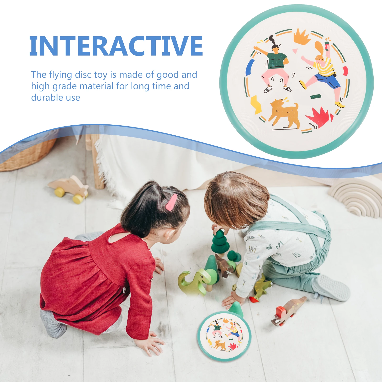 

Soft Flying Disc for Kids Durable Plastic Outdoor Game Parent-Child Interactive Flexible Saucer Beach Camping Toddler Toys Sport