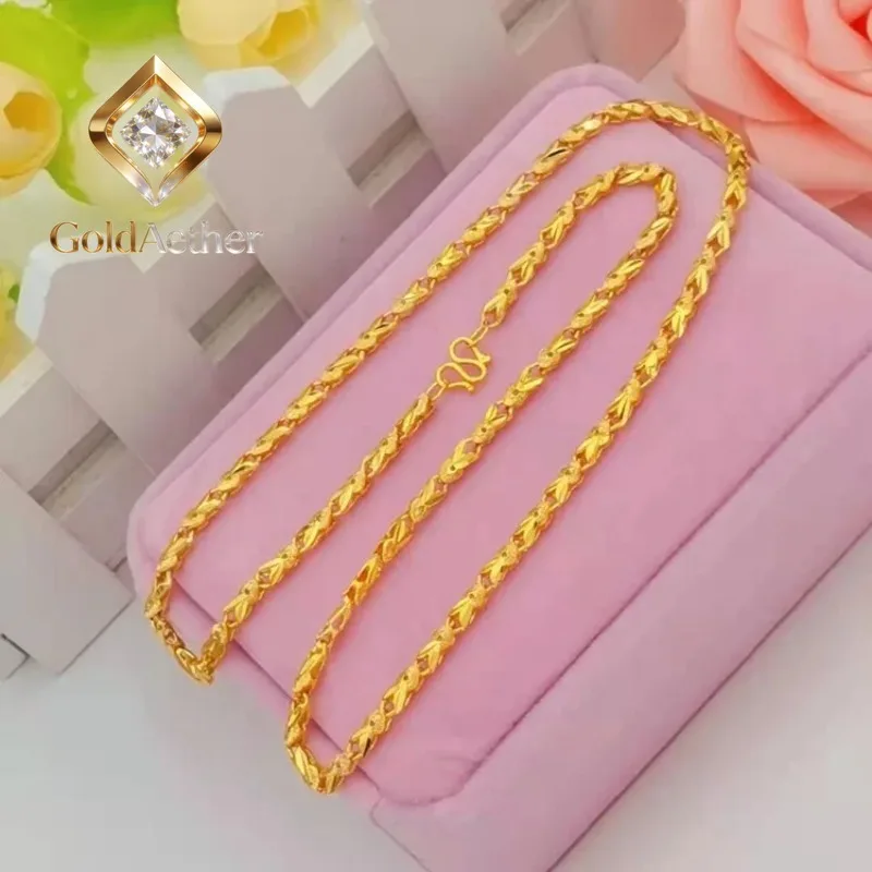 

Золотое ожерелье GoldNouveau с головой кролика для женщин, 24K золото AU999 — идеальная посадка, высококачественное золото, стильное для ношения и идеальное для подарка.