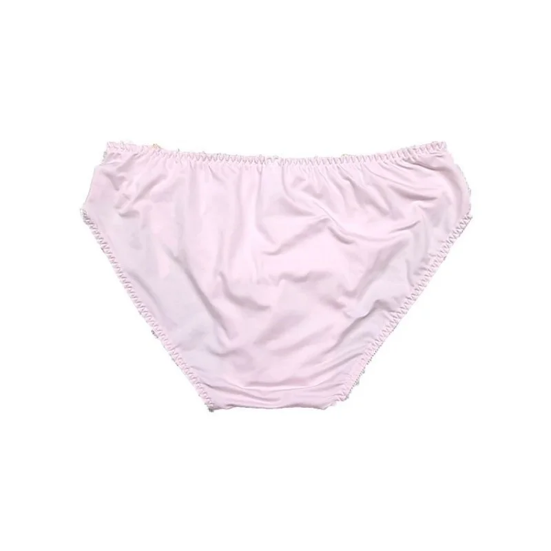Handmade Man's Lace Soft Silky Touch Briefs Live Show Dance Panty DJ Club Sexy Costumes Private Party BF Harajuku Underpants