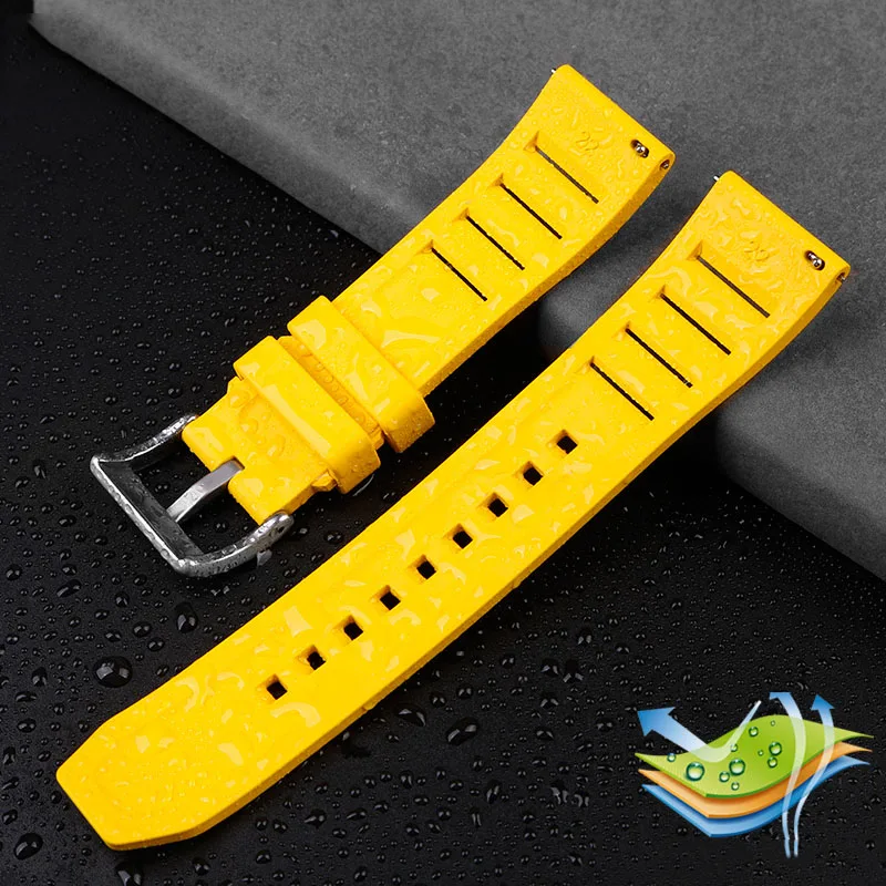 Adatto per orologio meccanico igadesign Xijia serie X Gorilla Z Series Sharp Wine Bucket Fluoroelaster Watch Band 22mm