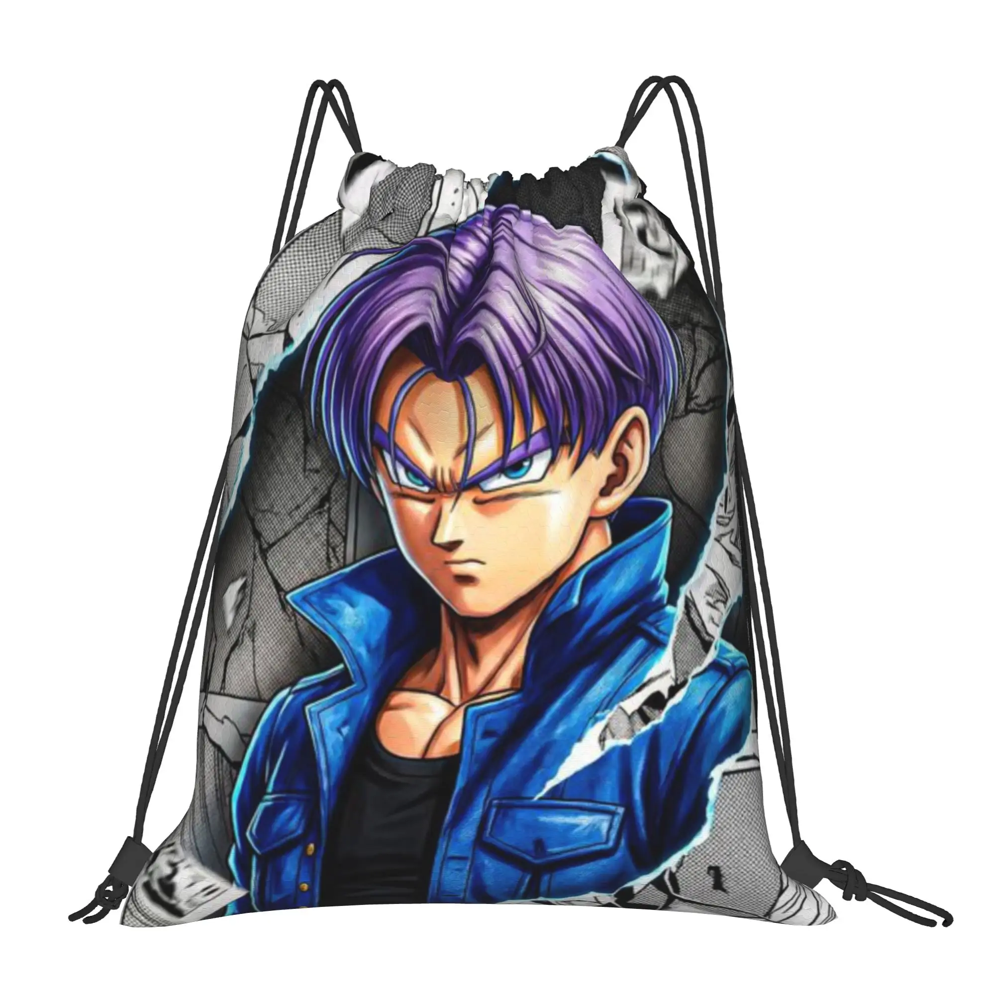 

Сумки-мешки (8 шт.) Dragon Ball на шнурке, унисекс, для покупок и хранения, с карманами, на веревке