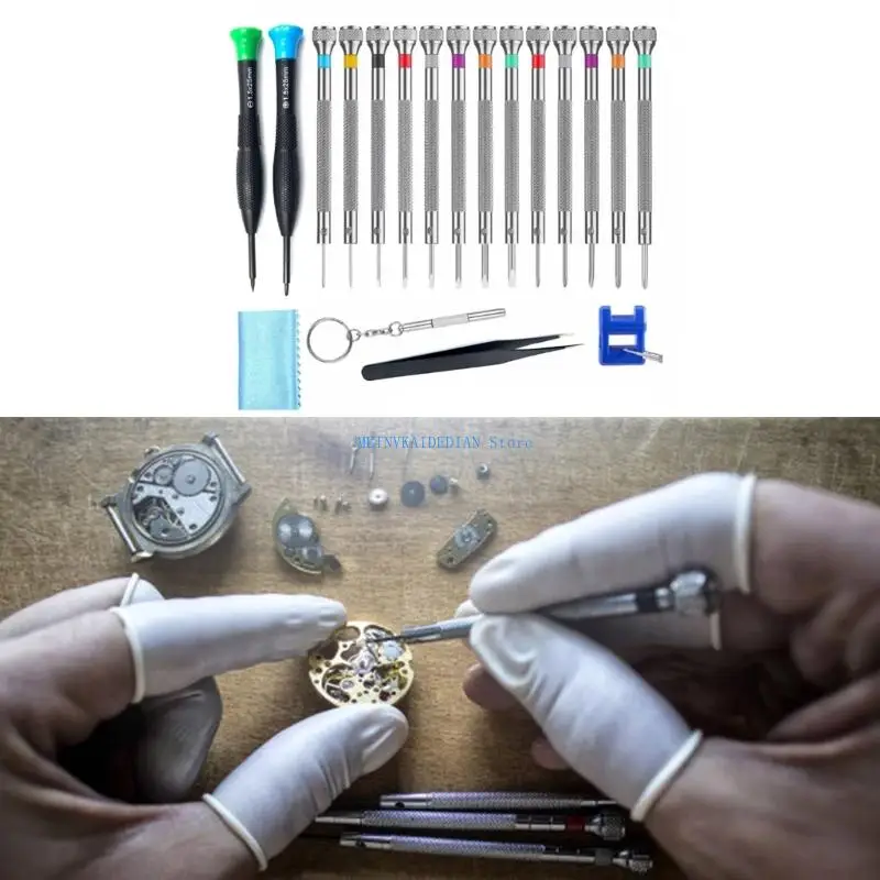 

C1FE Versatile Screwdriver Set for Jewelry and Computer Maintenance Demagnetizer Tool