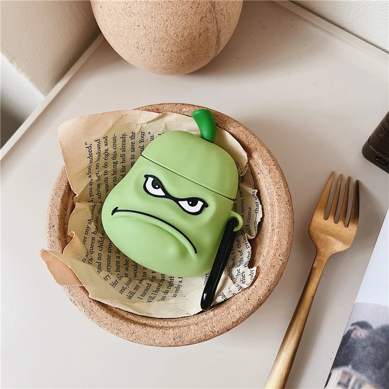 Чехол для Apple Airpods 4 3 2 1 Gen Защитный чехол для AirPods Pro 2-го 1-го поколения Chayote Choko Vegetable Pear