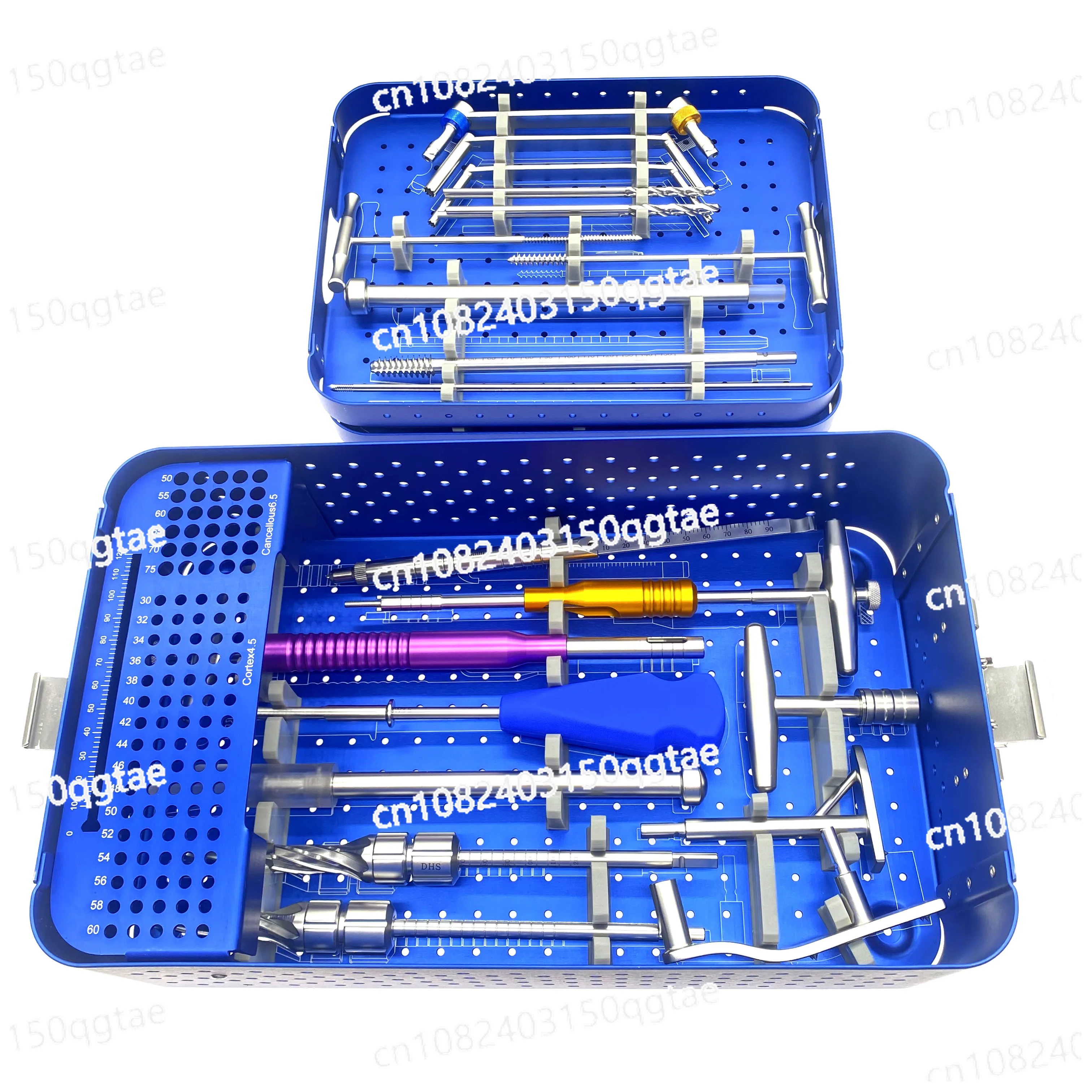 

Bone Surgery DHS & DCS Plates Instrument Kit Set Trauma Surgical Locking Plate Orthopedic Instruments