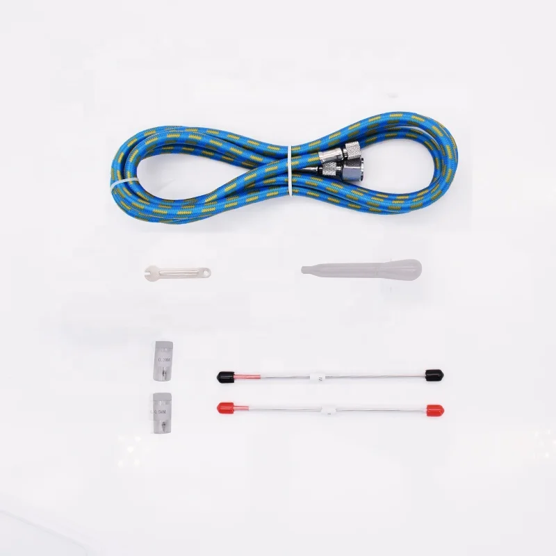 Small Copper & ABS Dual Action Cordless Airbrush Compressor Spray Pen Set for Nail Art Touch-Up Coloring & Art Creation