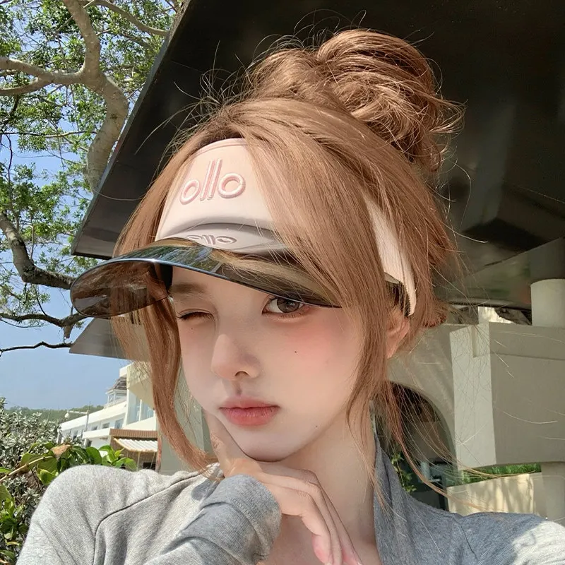 Women's Sports Style UV Resistant Sun Protection Hat Wide Brimmed Summer Outdoor Running Empty Top Hat for Protection