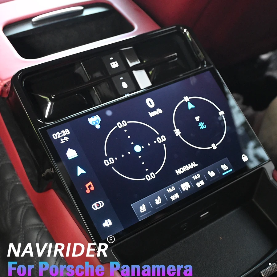 Rear Air Conditioning Screen Android Auto For Porsche Panamera 2010 - 2017 Electric 2K 9inch Touch Screen Carplay Ultra Clear