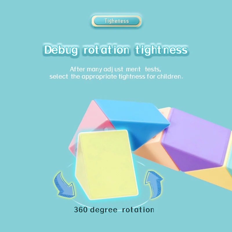 [MOYU 72 ماجيك حاكم] 24 36 48 60 الفصول الدراسية للطي ثعبان لغز مكعب اللعب البلاستيك ماجيك حاكم للأطفال لعبة تعليمية