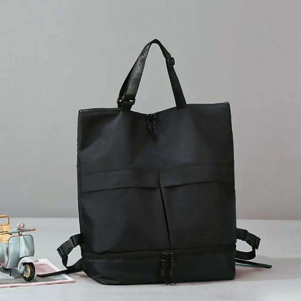 أكسفورد القماش حقيبة ظهر قابلة للطي مقاوم للماء المحمولة اللياقة البدنية حقيبة كتف سعة كبيرة حقيبة يد طلاب المدارس على ظهره السفر #3