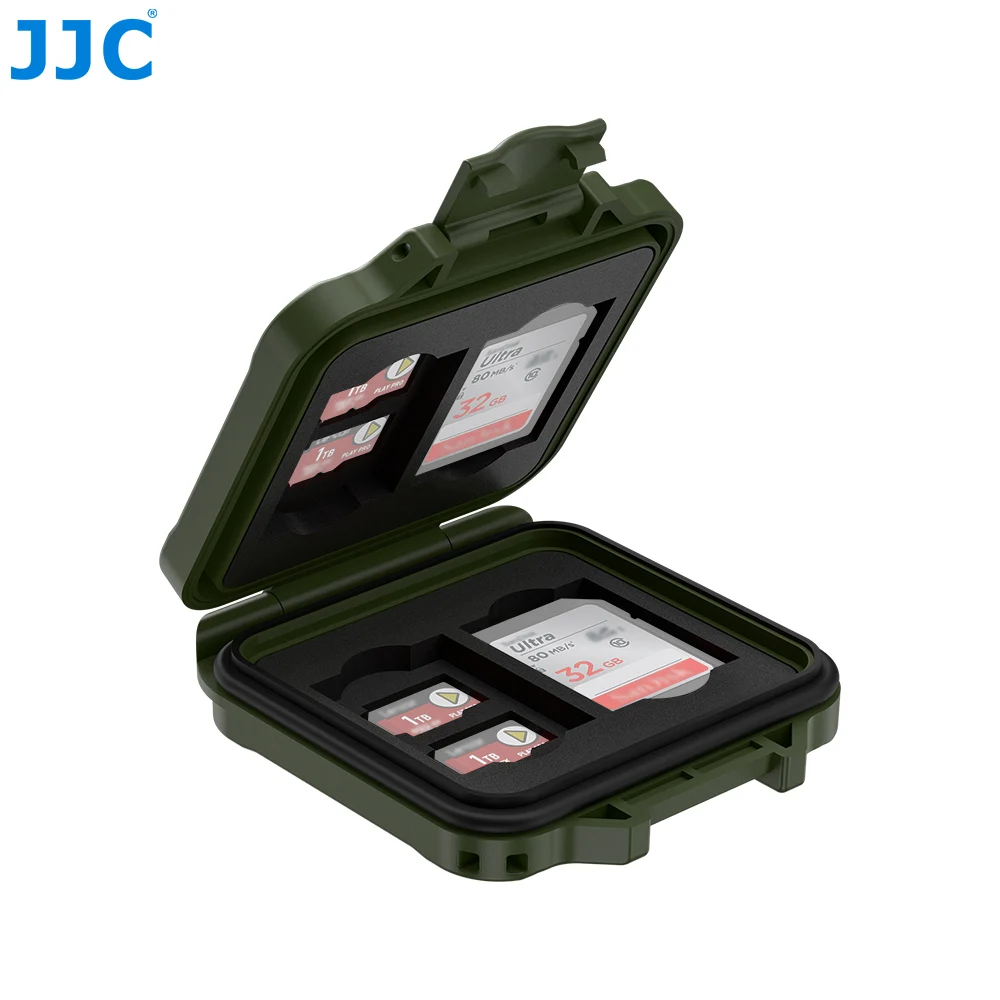 JJC Memory Card Case for 8 TF Card MicroSD Card 4 SD Card Memoria Card Storage Case Shell Organizer Ultra-Thin Waterproof - view 4