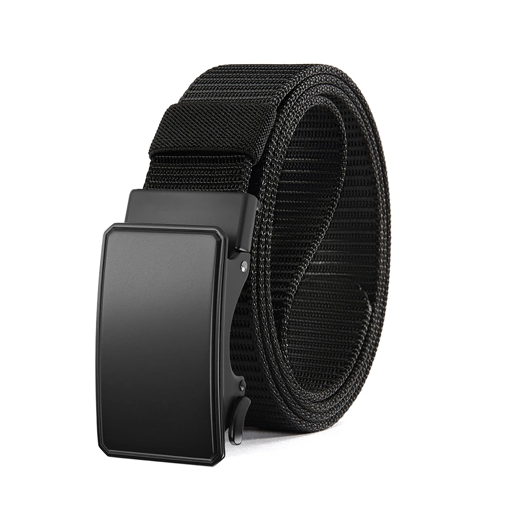 Men's Elastic Metal Automatic Buckle Tactical Belt