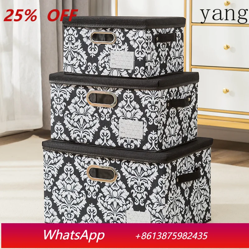 

Коробка для хранения из хлопка и льна с крышкой, коробка для хранения одежды, коробка для хранения вещей