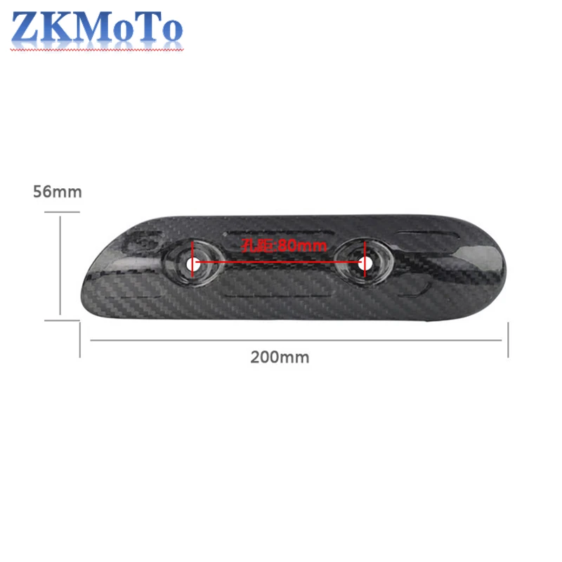 Motorcycle Carbon Fiber Exhaust Heat Shield Protector Guard Cover For KTM EXC EXCF 4 Stroke 250 350 400 450 500 2007-2022 2023