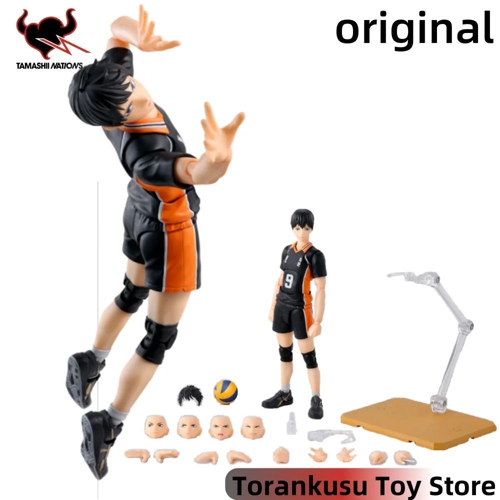 

Фигурка BANDAI Haikyuu! Аниме Тобио Кагеяма S.H.Figuarts, оригинальная модель, коллекционная игрушка для декора