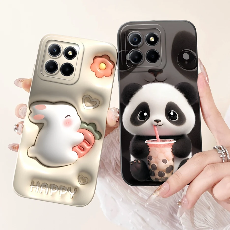 For Honor X8b Case Honor X8a Cute Panda Cartoon Cover Soft Silicone Phone Case For Honor X8a X 8b HonorX8a HonorX8b Fundas Coque