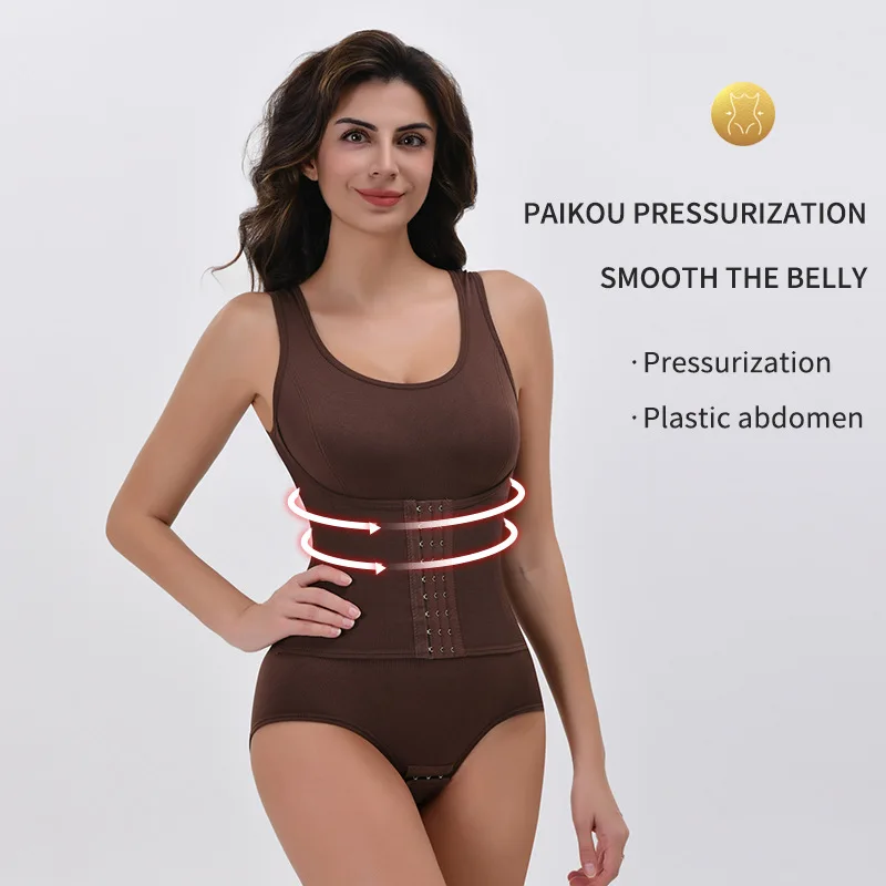 Plus Size Body Shaping One-piece Shapwear Suit Waist-Abdomen-Hip Optimization Bodys Para Mujer