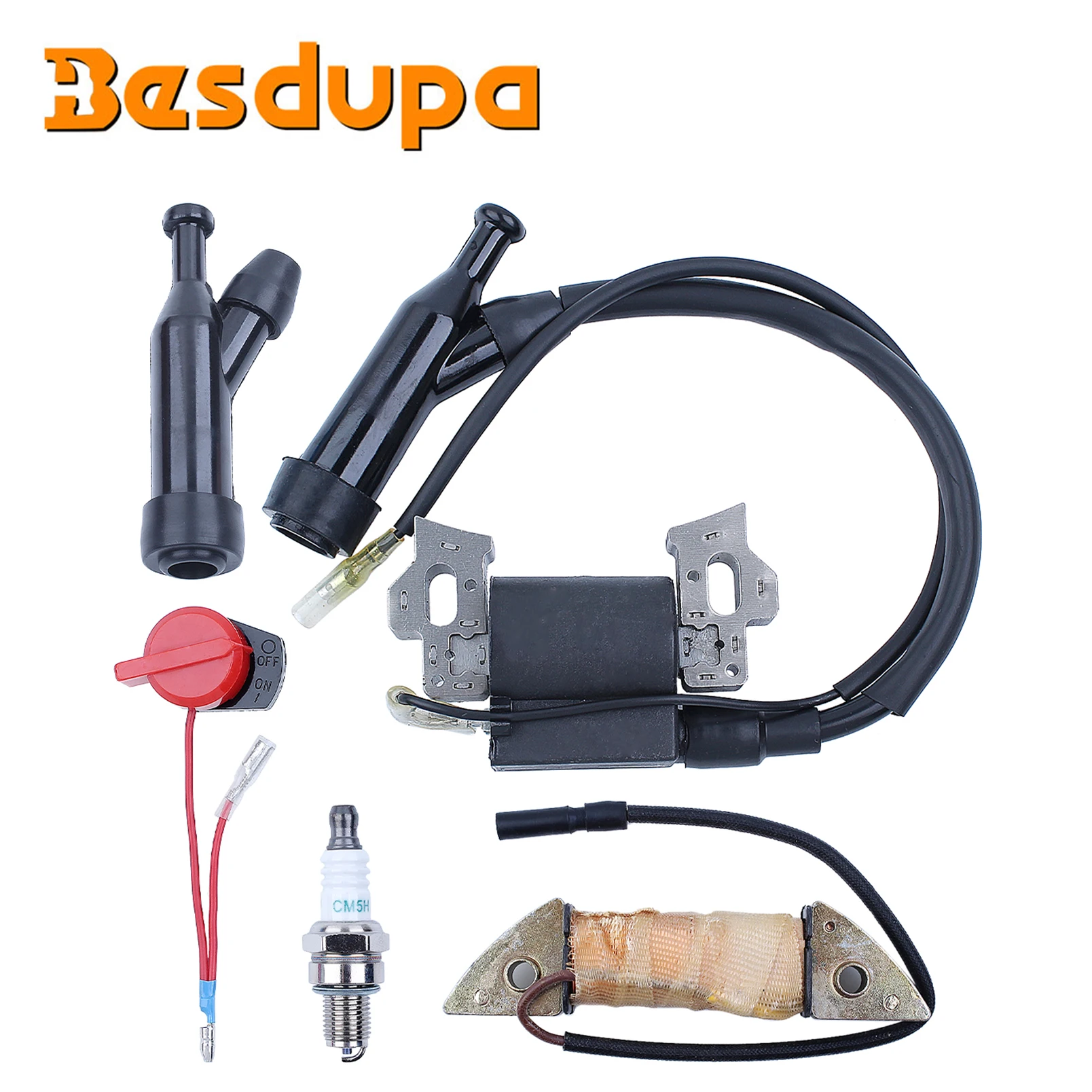 

Ignition Charge Coil for Honda GX160 GX200 5.5HP 6.5HP GX 160 200 Stop Switch Spark Plug Lawn Mower Engine Part