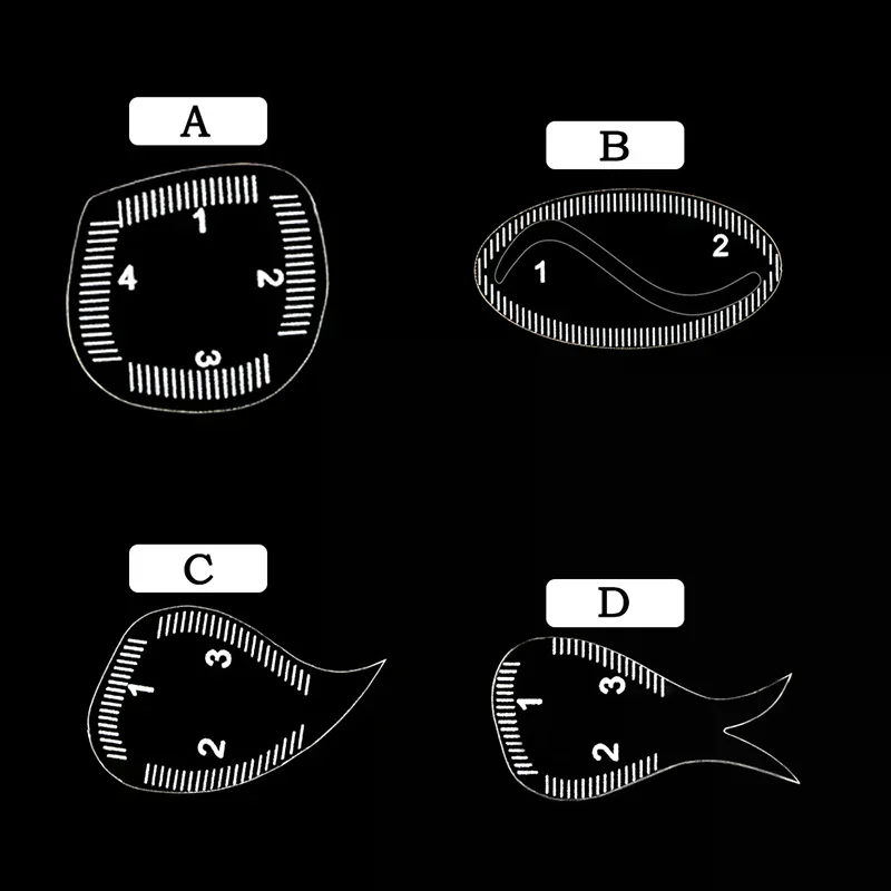 1-pcs Brow Mapping Ruler Eyebrow Shaping Ruler 1 Minute Fast Drawing Design Brow Easy Tool Microblading Permanent Mekup Stencils