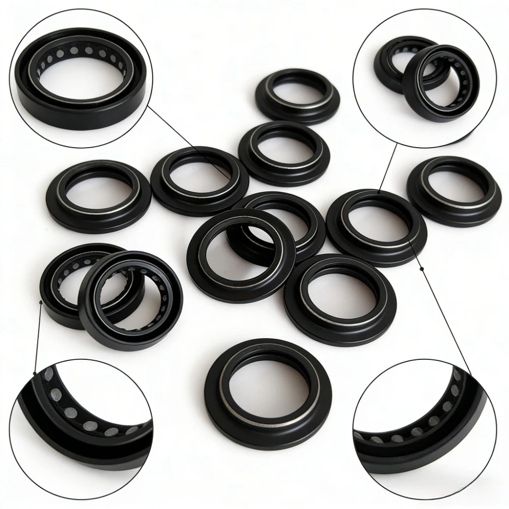 2pc/4pc/8/16pc 33x46x11 33 46 11 mm Front Fork Damper Oil Seal Dust Seal For KAWASAKI KX65 KX80 BN125 KLX140 KLX140L KZ305 KZ440