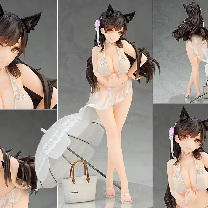 Azur Lane Atago Action Figure Summer March Swimsuit Series Desktop Decoration Collectable Model Toys Festival Gift For Game Fans