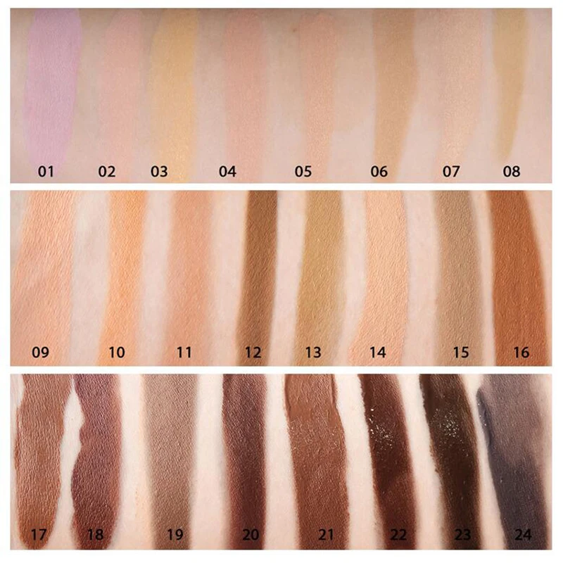 No Logo 24 Colour Concealer Long Lasting Waterproof Face Base Foundation De Maquiagem Liquid Contour Private Label