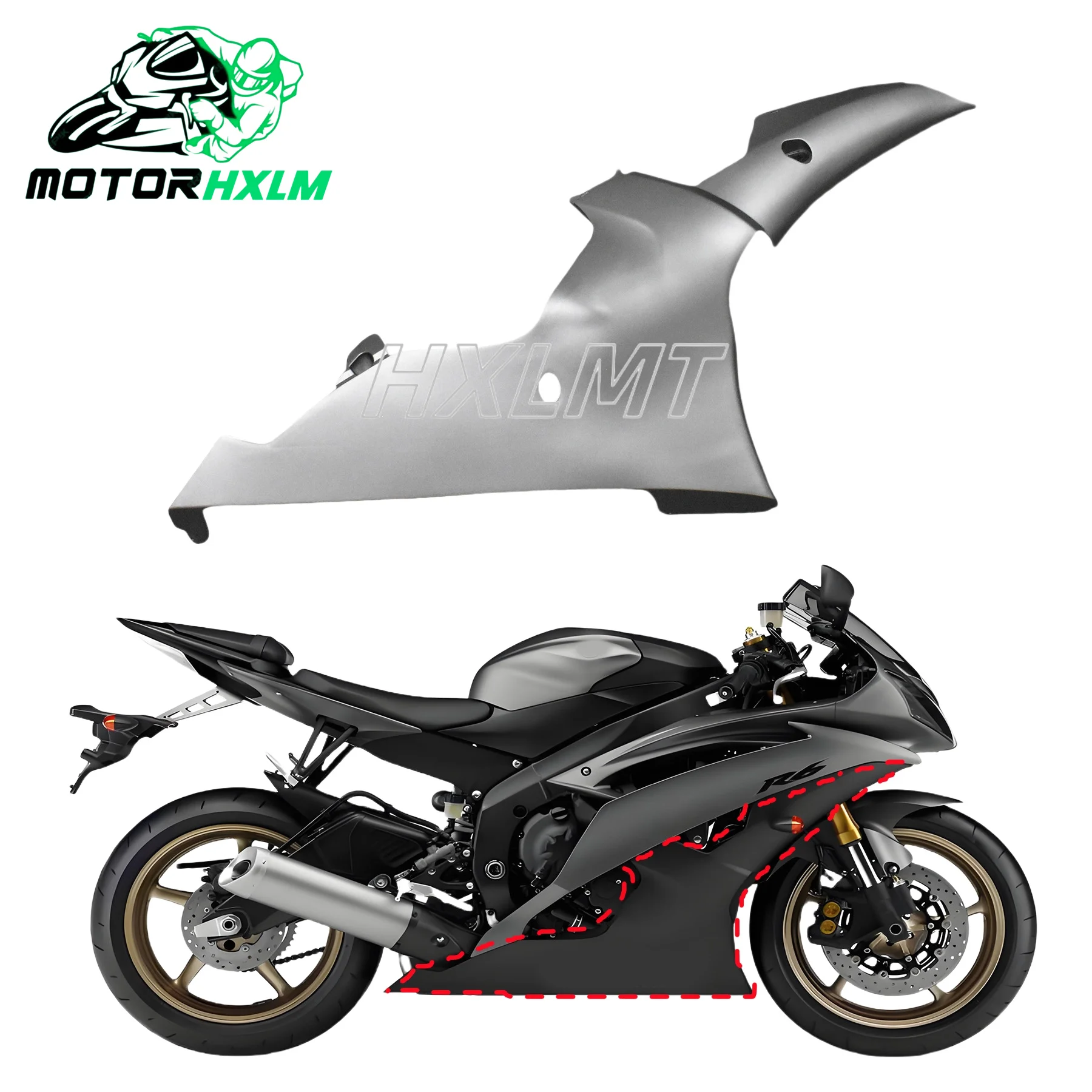 Fit for Yamaha YZFR6 YZF R6 YZF600 R6 YZFR6 2008-2016 08 16 Motorcycle Parts Gas Tank Side Cover Panel Fairing Trim Cowl Plastic