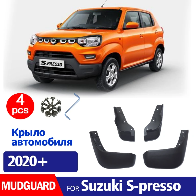 

FOR Suzuki S-presso 2020 2021 2022 2023 2024 2025 Mudguard Fender Mud Flaps Guards Splash Mudflaps Car Accessories 4pcs