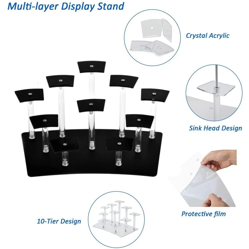 

Cupcake Acrylic Display Stand Exhibition Animation Figures Stand Riser Jewelry Organization Cosmetic Display Rack