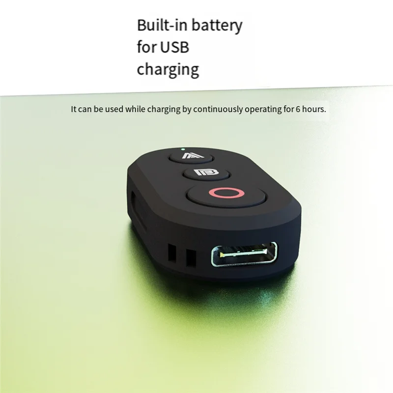 ABJF - Kontroler Kamery Bluetooth Pilot Zdalnego Sterowania Przenośny Akumulatorowy Pilot Kciukowy Łatwa Instalacja Przenośny