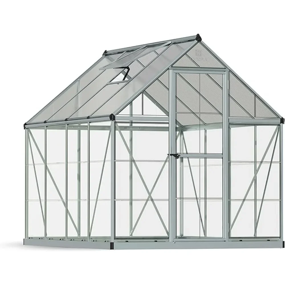 - Canopia Hybrid 6' x 14' Greenhouse - Silver greenhouse with frame  green house