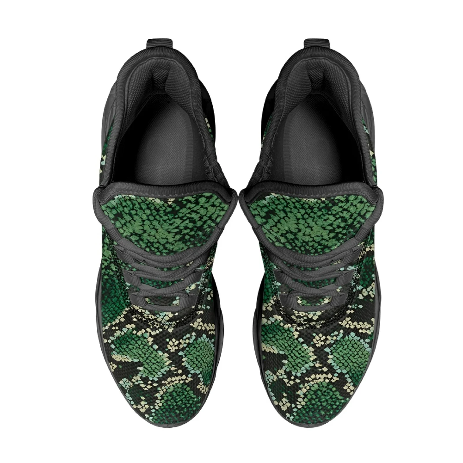 PENSTROLL Snake Skin Running Shoes Athletic Shoes for Adults Soft Sole Fashion Sneakers