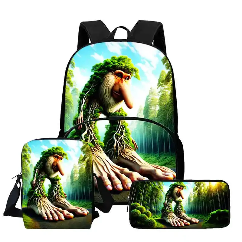 

Child School Backpack with Front Pocket,Shoulder Bags,Pencil Bags for Aged 5-10,Cartoon Bra-inR-ot School Bags for Boys Girls
