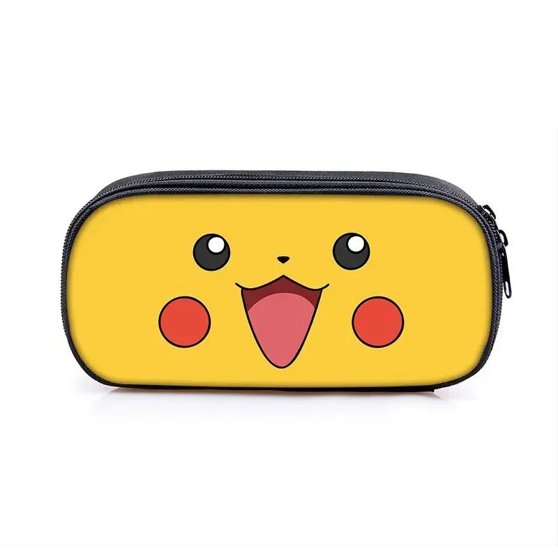 Pokemon Anime Pikachu Student Pencil Case Cute Cartoon Pok é Mon Large Capacity Children\'s Stationery Pencil Case Holiday Gift